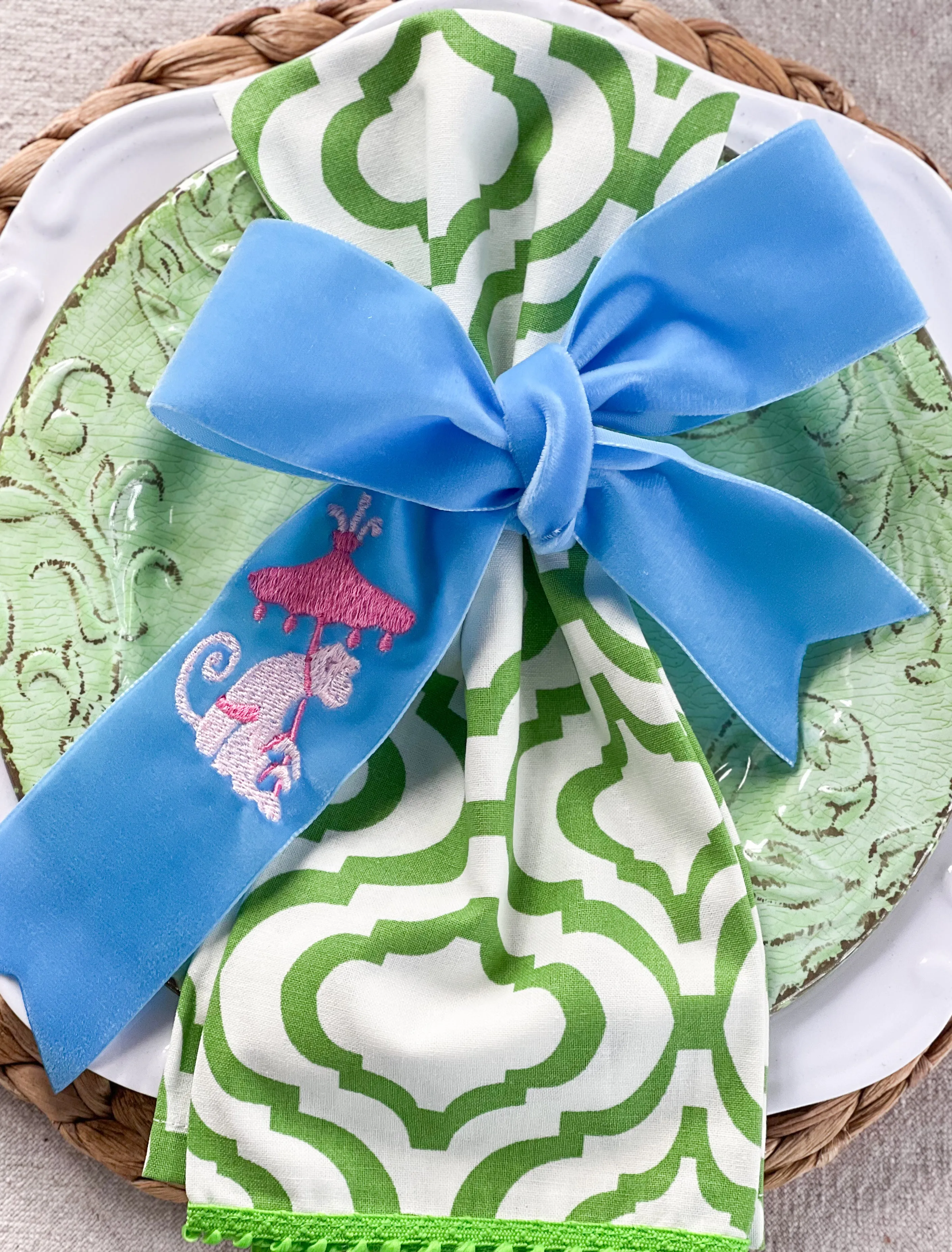 The Spring Collection- Velvet Twillies with Motif