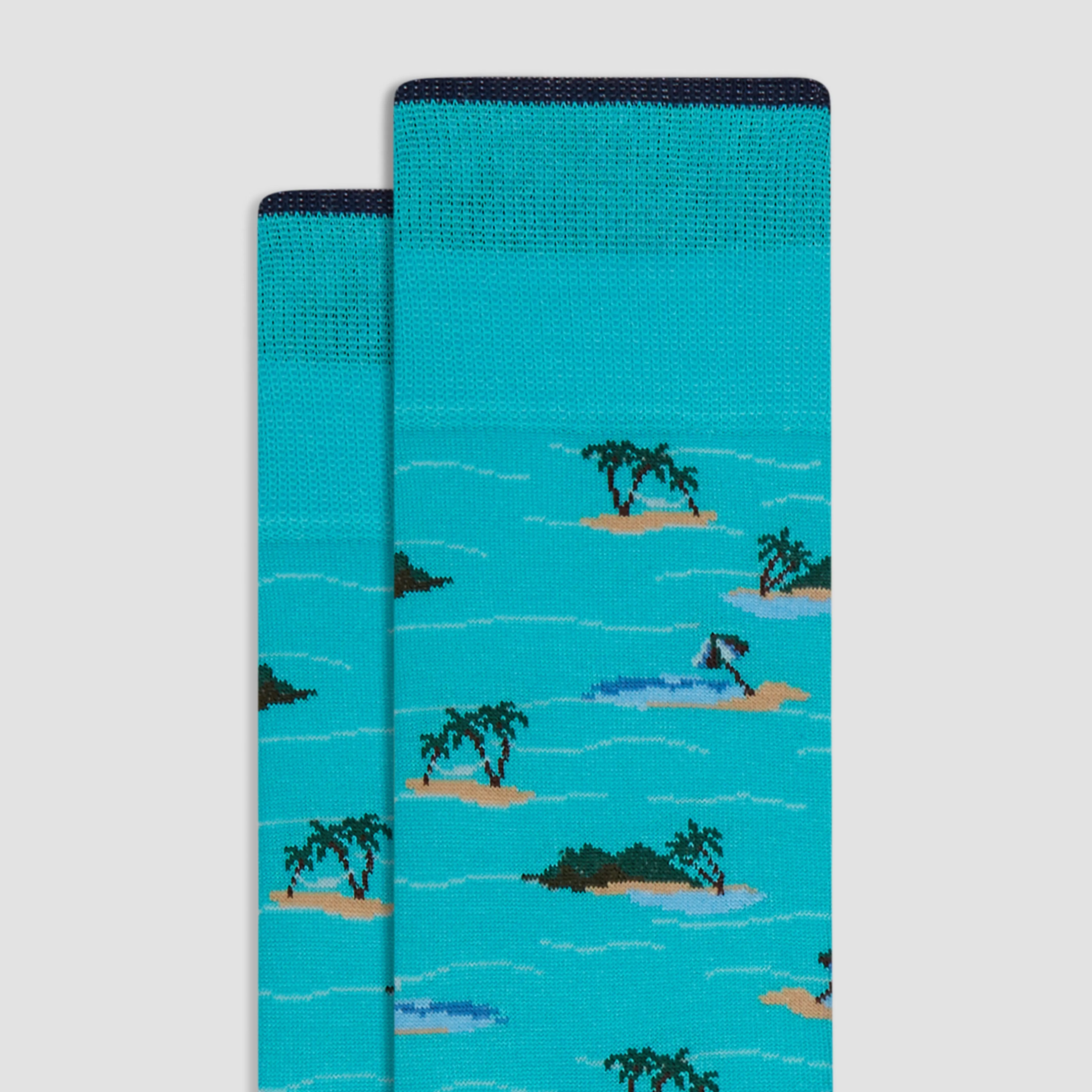 Tiny Island Mid-Calf Socks