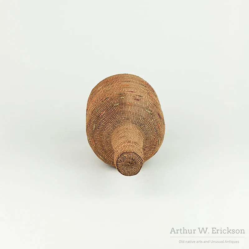 Tlingit Basketry Covered Bottle