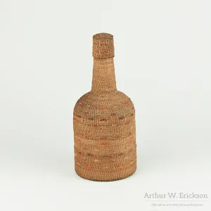 Tlingit Basketry Covered Bottle
