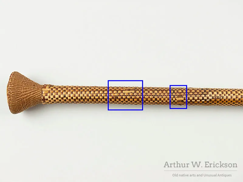 Tlingit Basketry Covered Cane