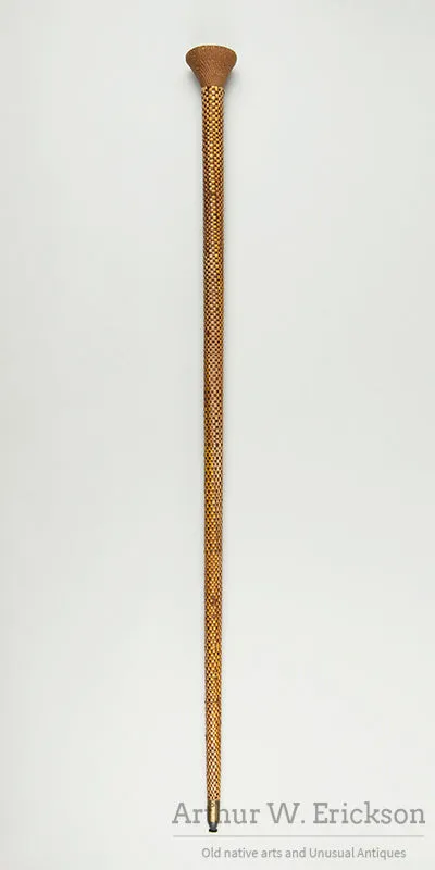 Tlingit Basketry Covered Cane