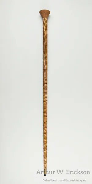 Tlingit Basketry Covered Cane