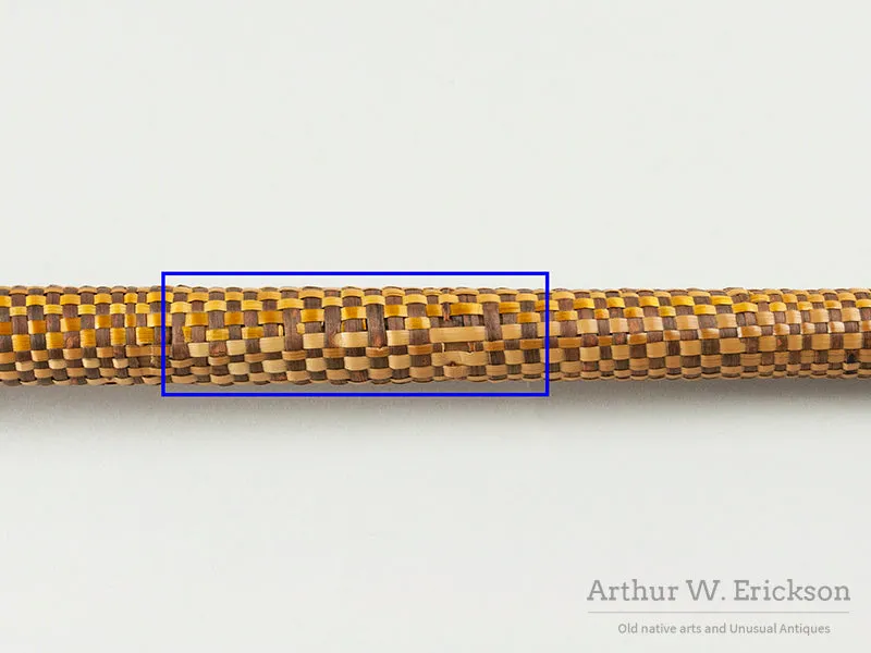 Tlingit Basketry Covered Cane
