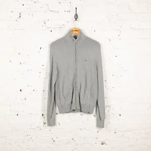 Tommy Hilfiger Zip Up Knit Jacket - Grey - S