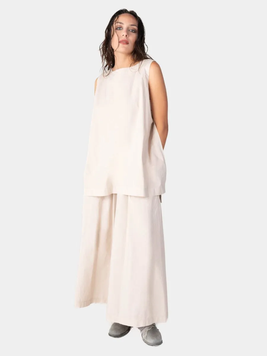 Top Stitched Cotton Tank