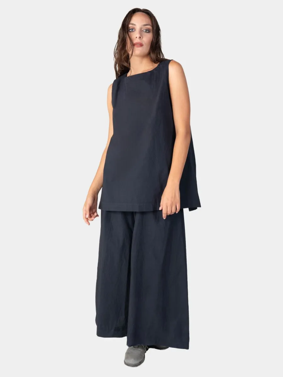 Top Stitched Cotton Tank