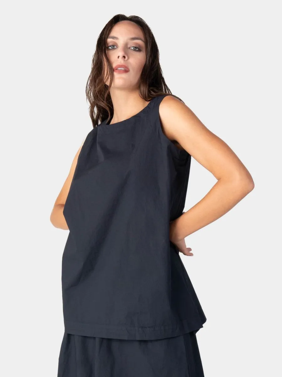 Top Stitched Cotton Tank
