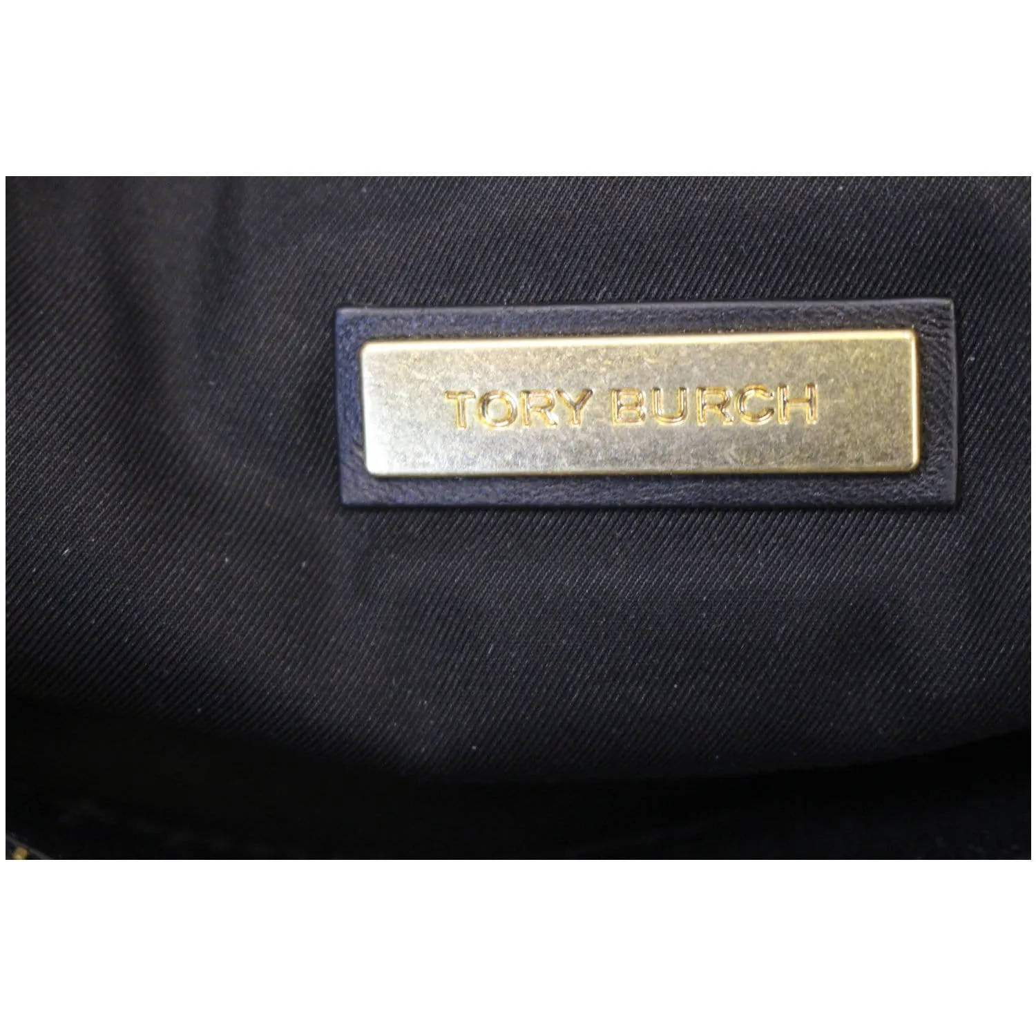 TORY BURCH Large Fleming Black Leather Tote Bag