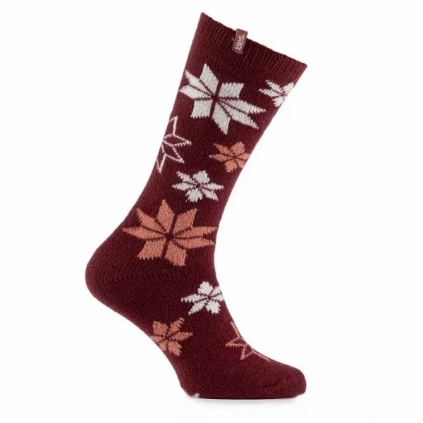 Totes Isotoner KNEE HIGH SUPERSOFT WELLY Womens Socks Berry: One Size