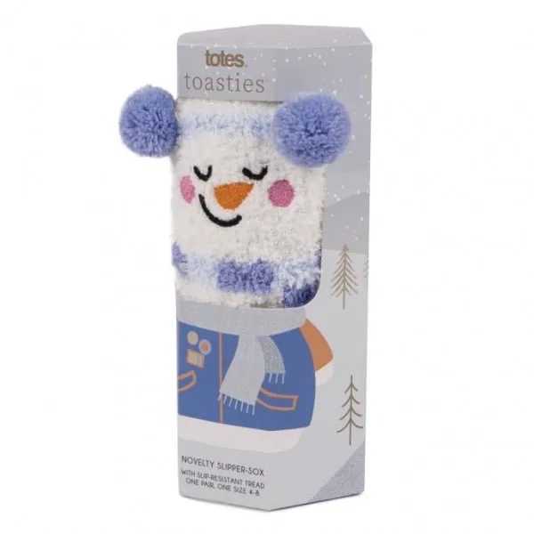 Totes Isotoner NOVELTY SUPERSOFT Womens Socks Snowman: One Size