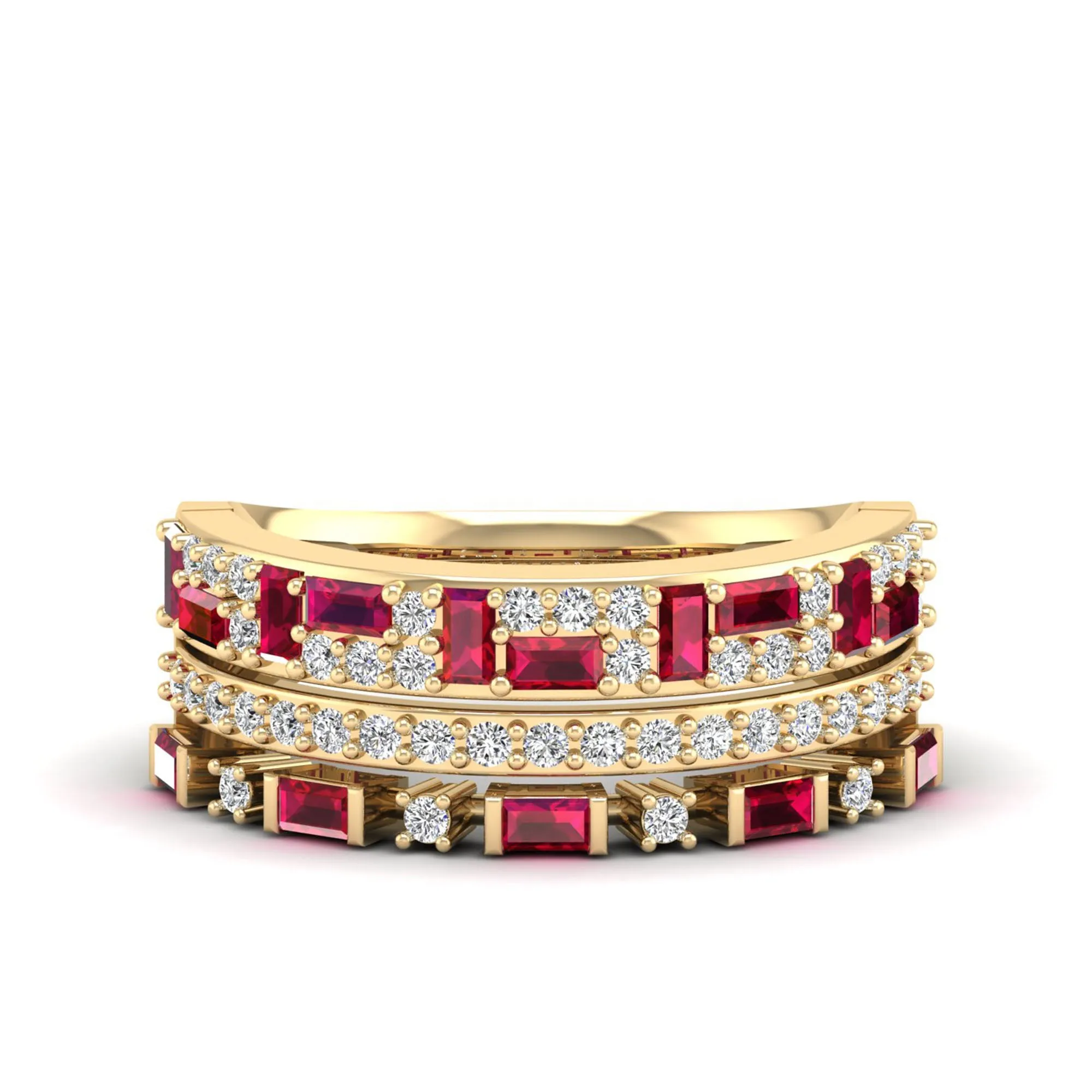 Tracy Ruby and Diamond Fashion Ring