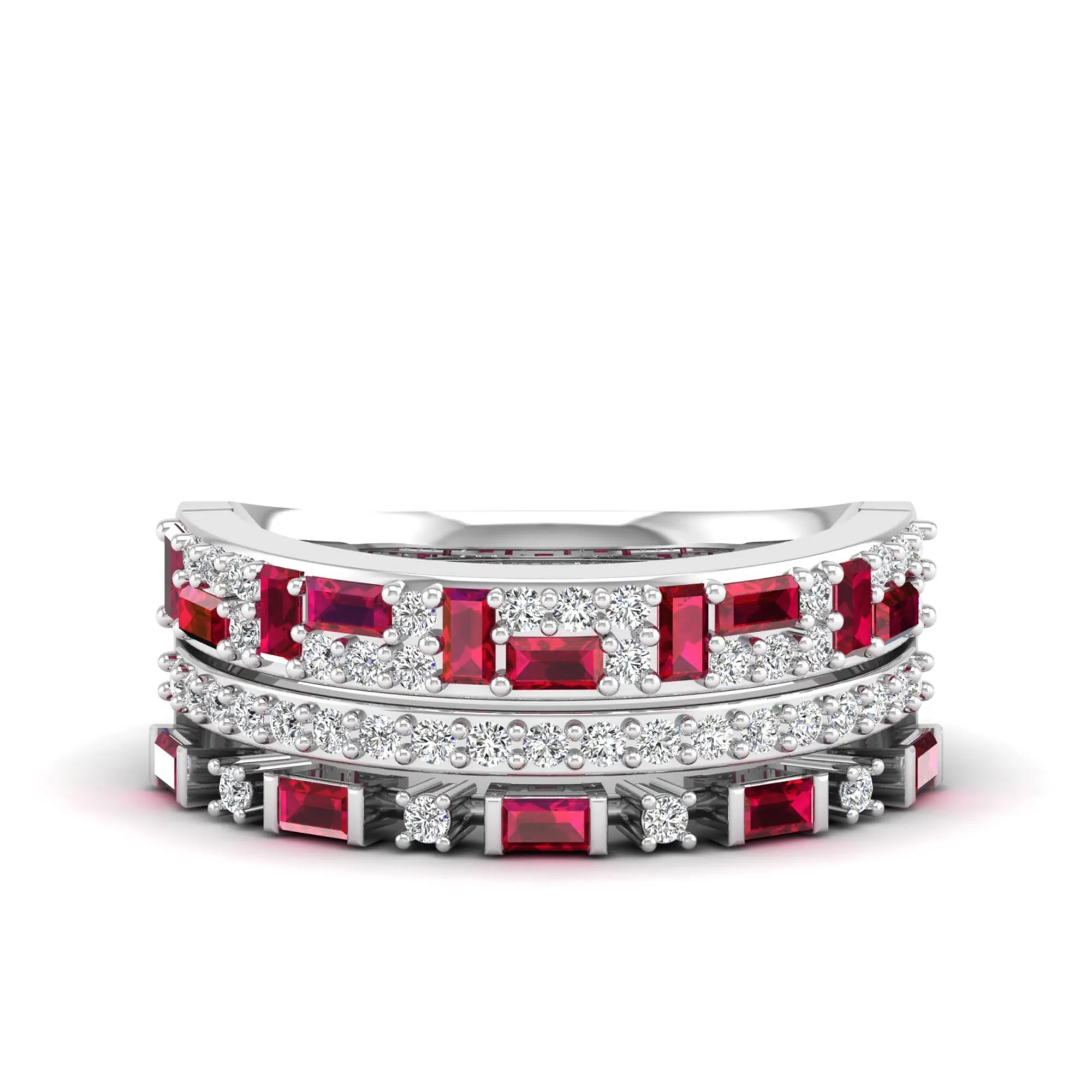 Tracy Ruby and Diamond Fashion Ring