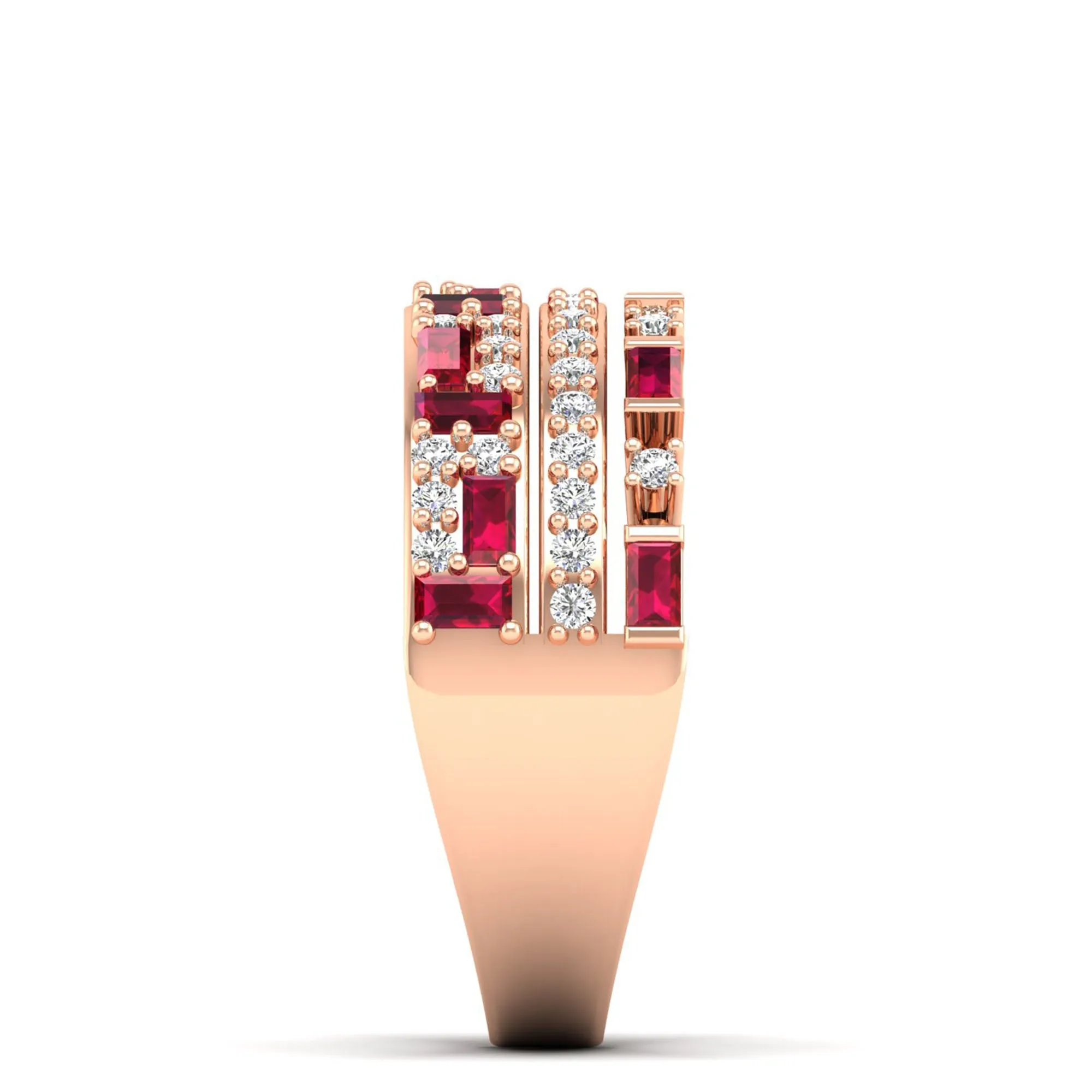 Tracy Ruby and Diamond Fashion Ring