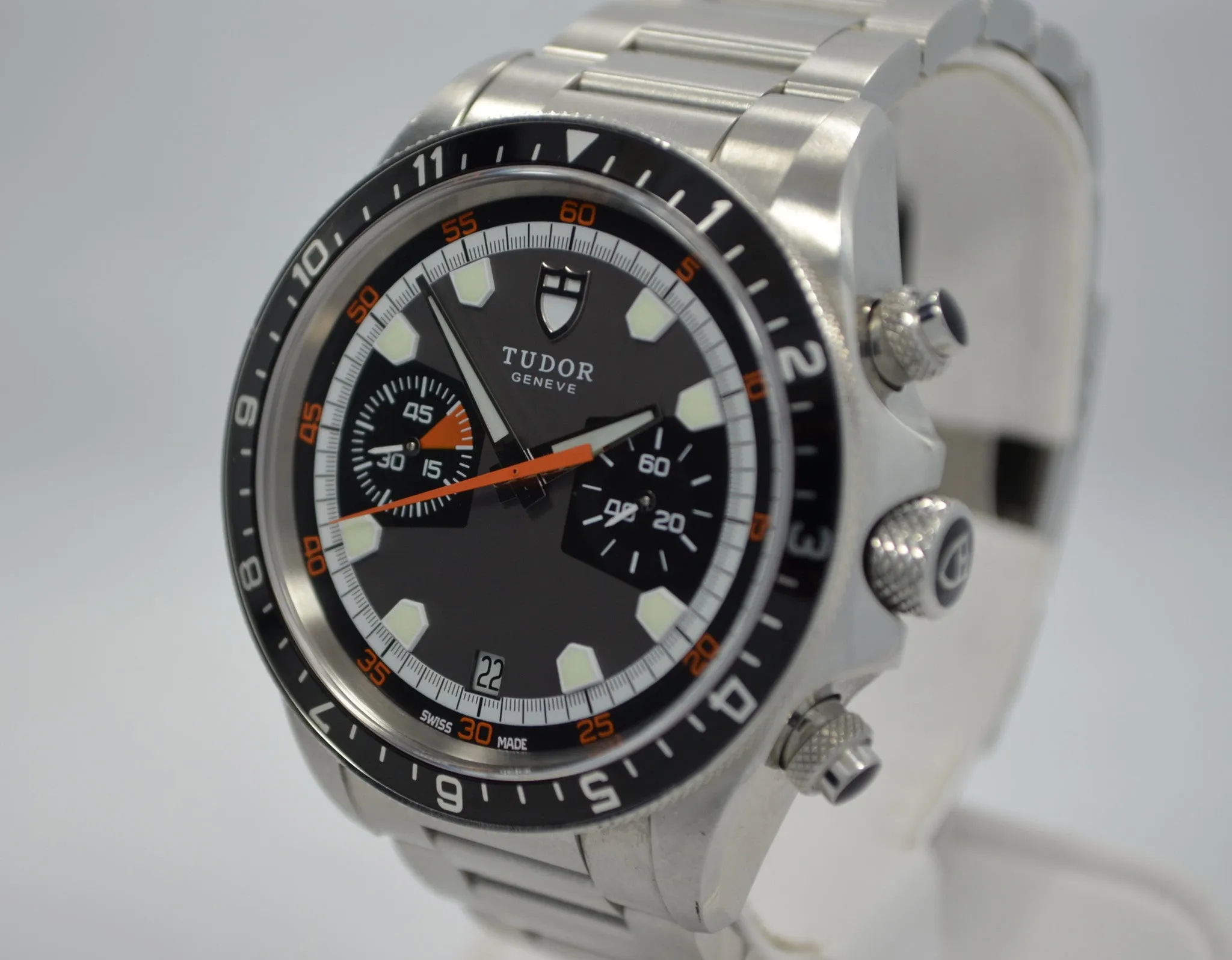 Tudor 70330N Heritage Stainless Steel Wristwatch Box Papers