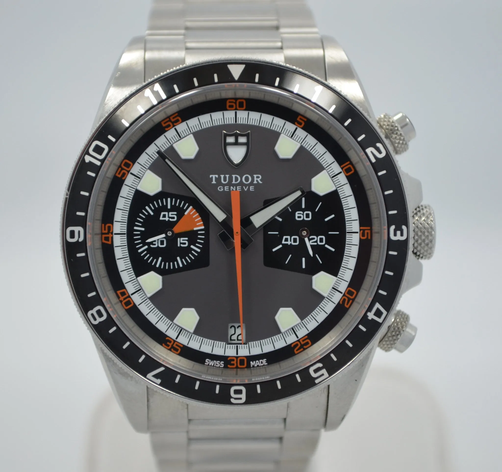 Tudor 70330N Heritage Stainless Steel Wristwatch Box Papers