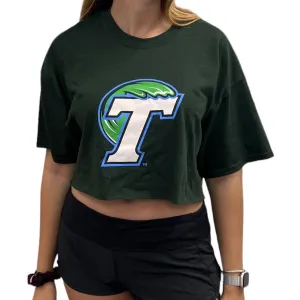Tulane Oversized Crop Tee