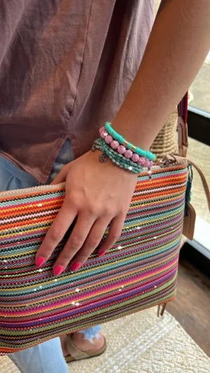 Turquoise Emily Disk Beaded Bracelet
