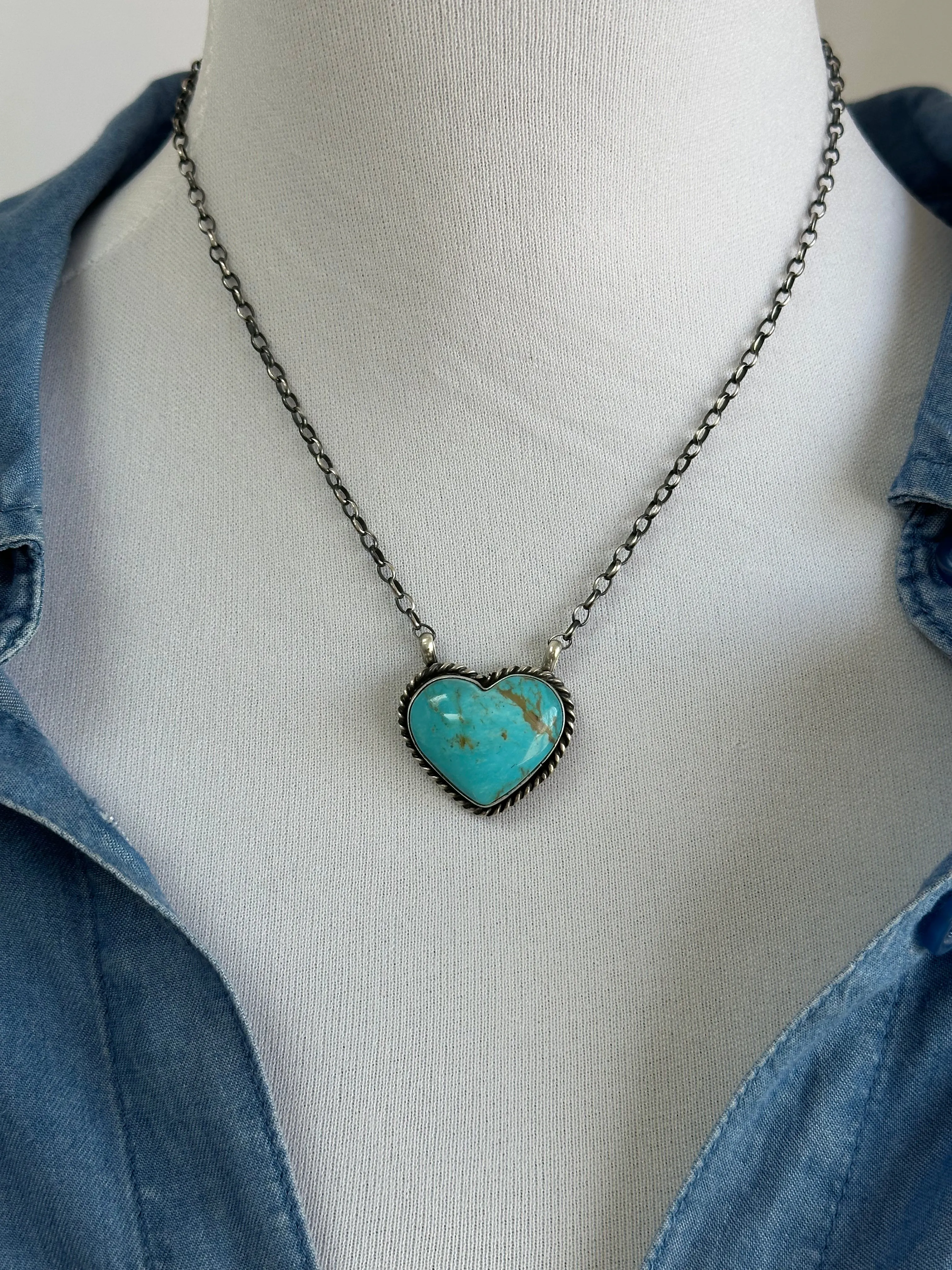 Turquoise Heart Necklace