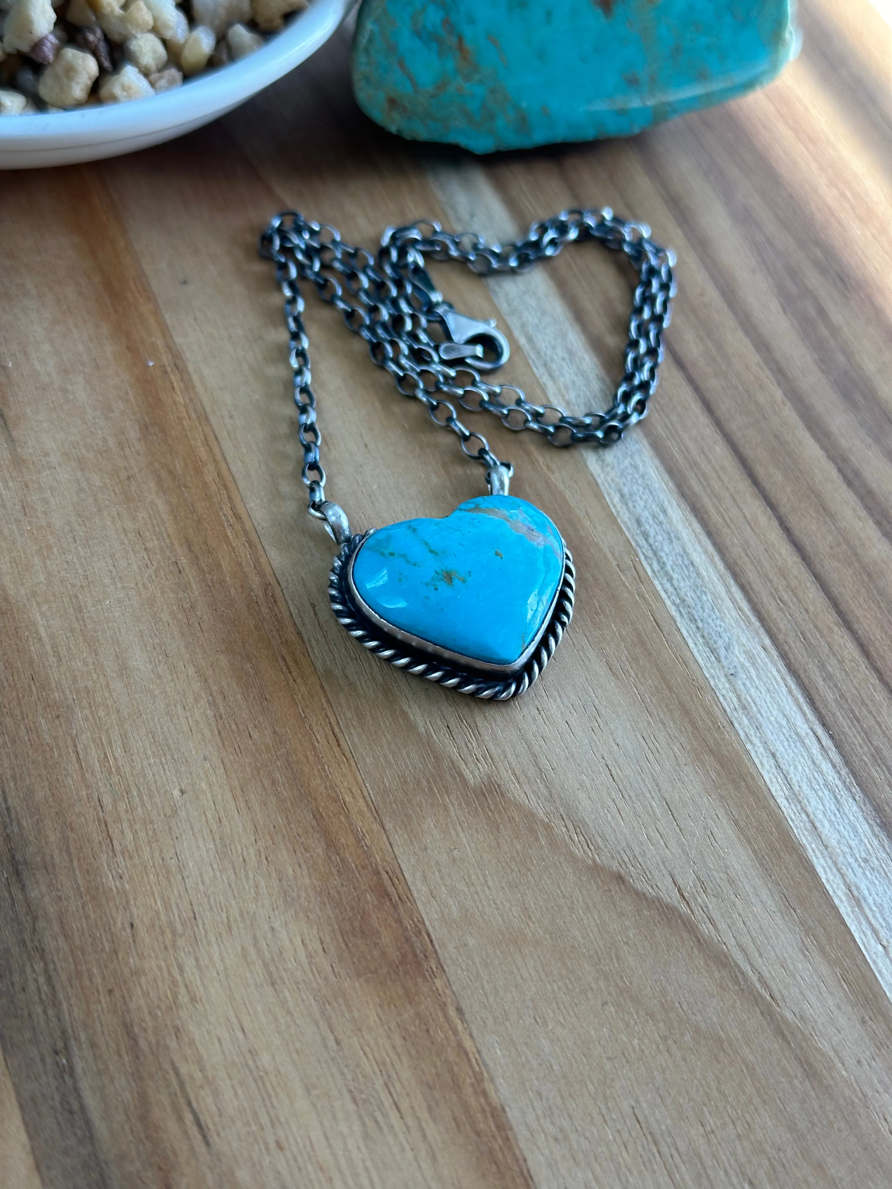 Turquoise Heart Necklace