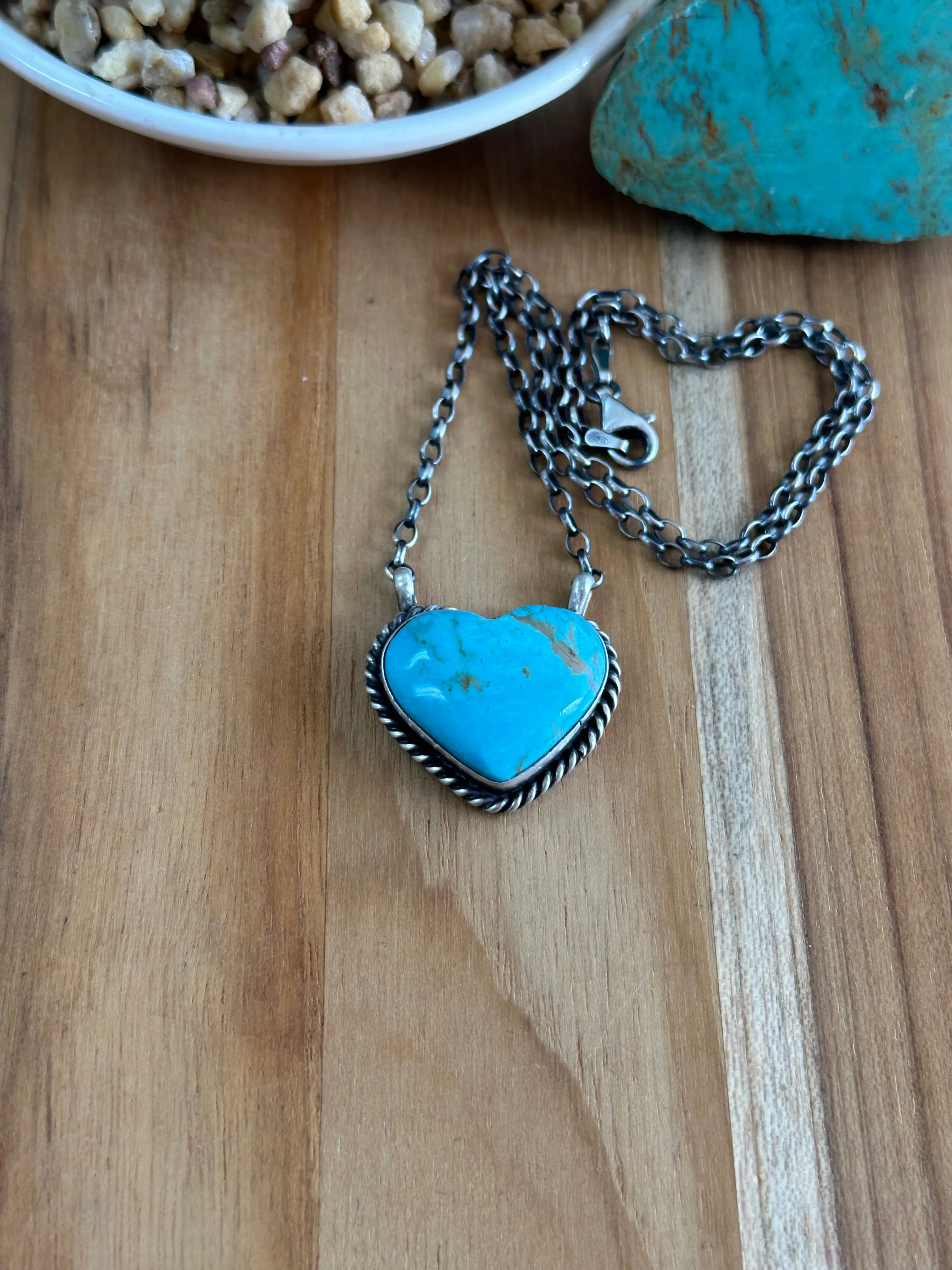 Turquoise Heart Necklace