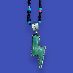 Turquoise Lightning Bolt