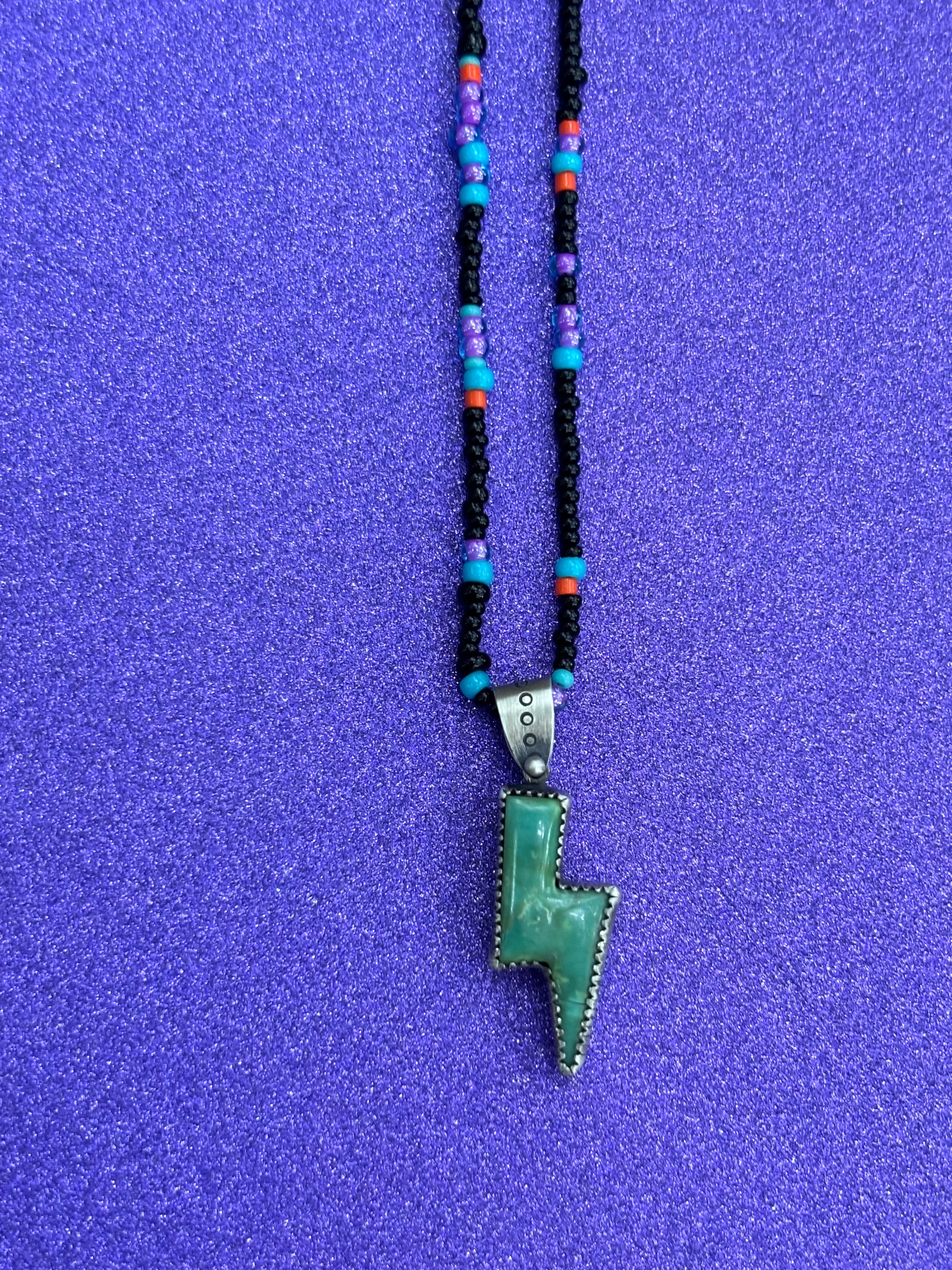 Turquoise Lightning Bolt