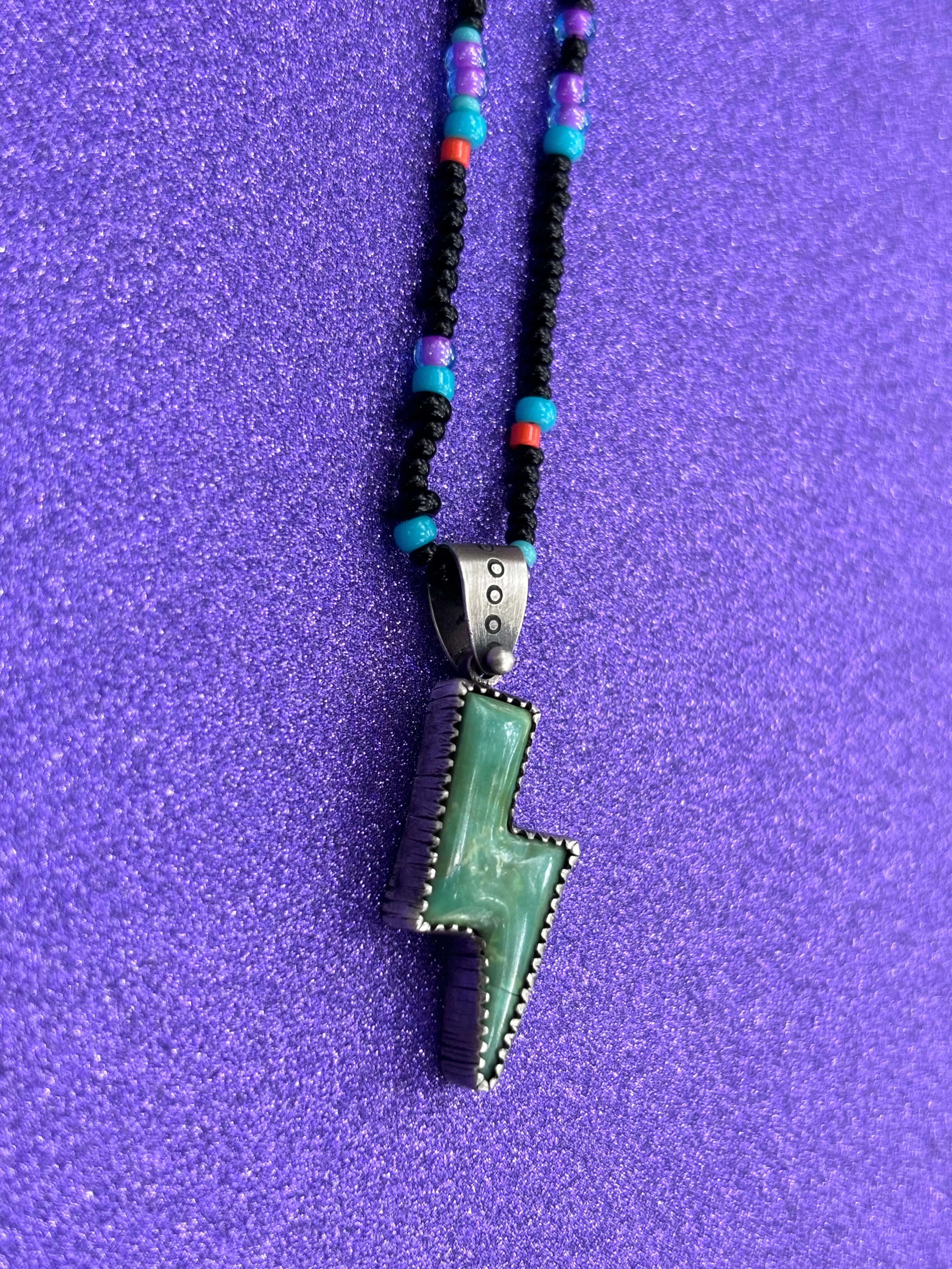 Turquoise Lightning Bolt