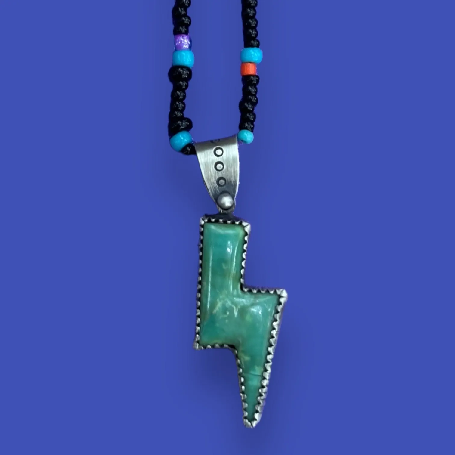 Turquoise Lightning Bolt