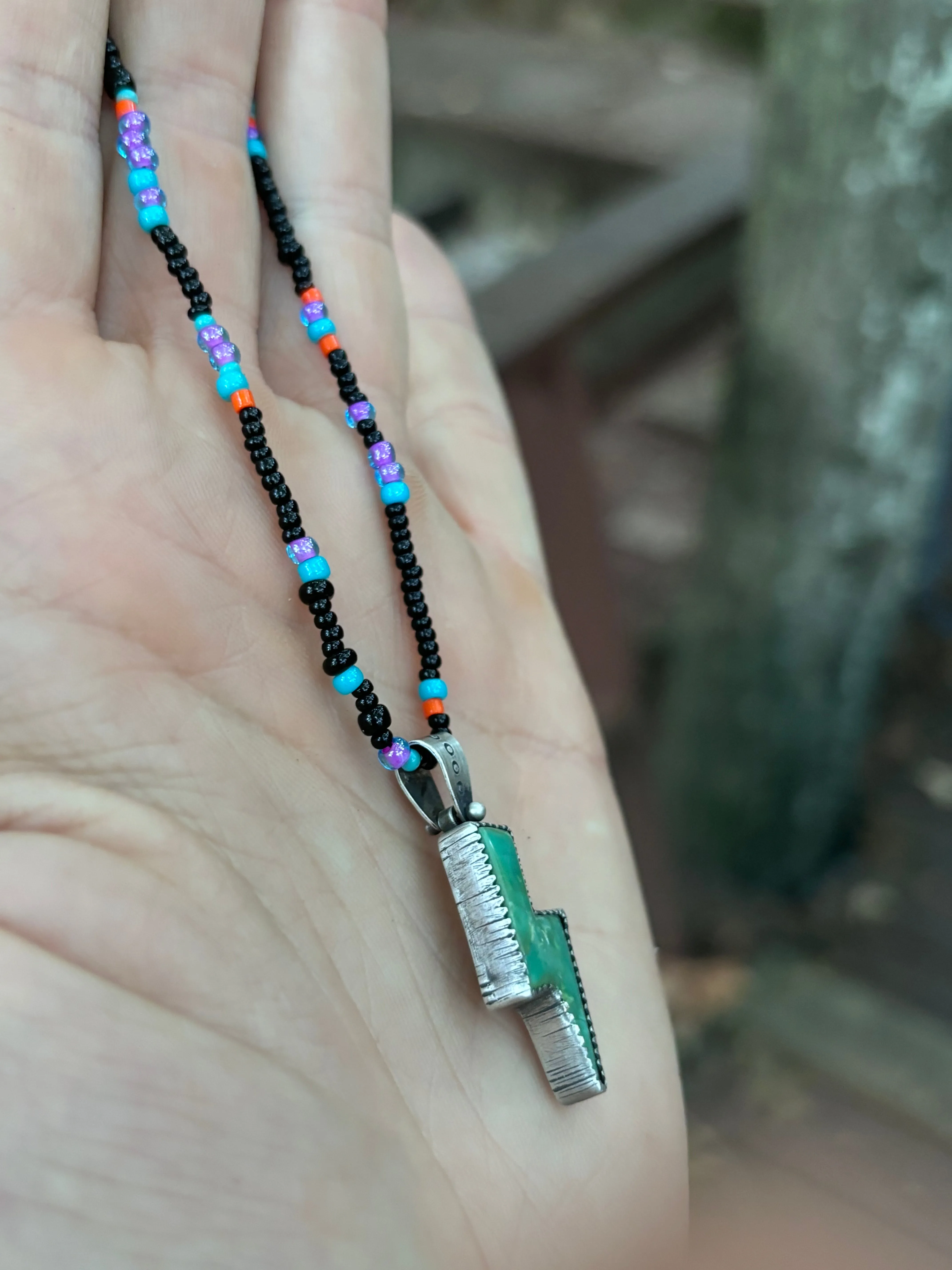 Turquoise Lightning Bolt