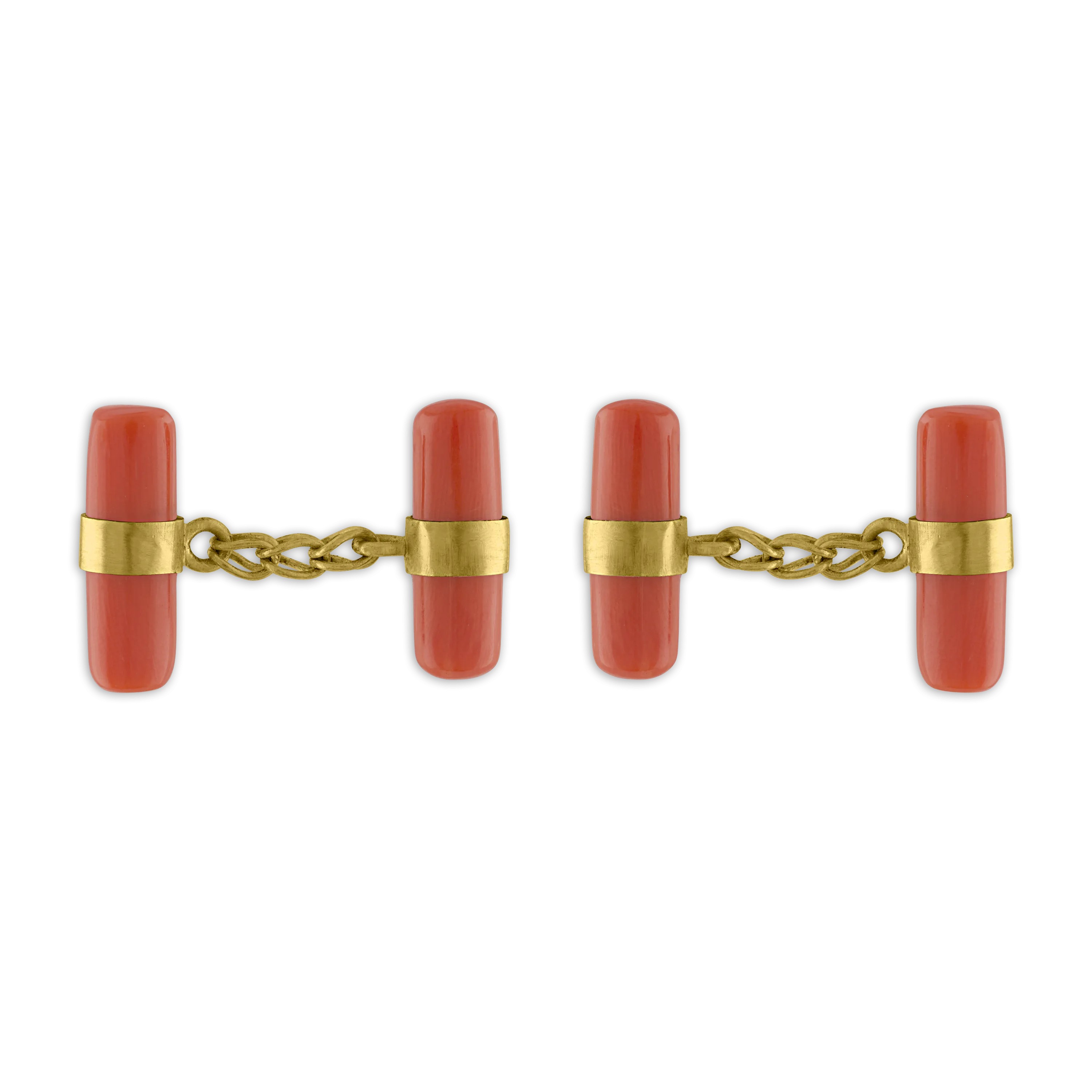 Twin Antique Coral Cufflinks