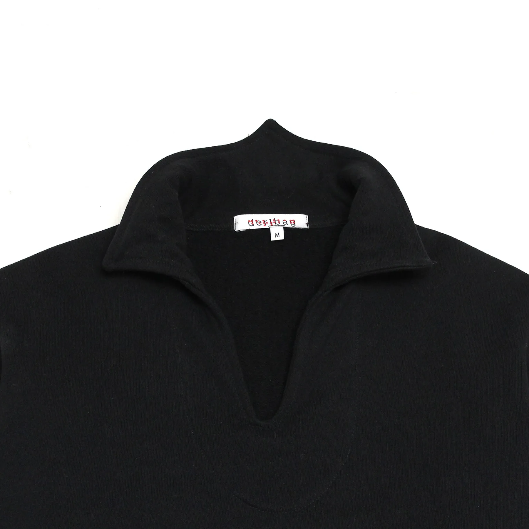 U Polo L/S (Black French Terry)