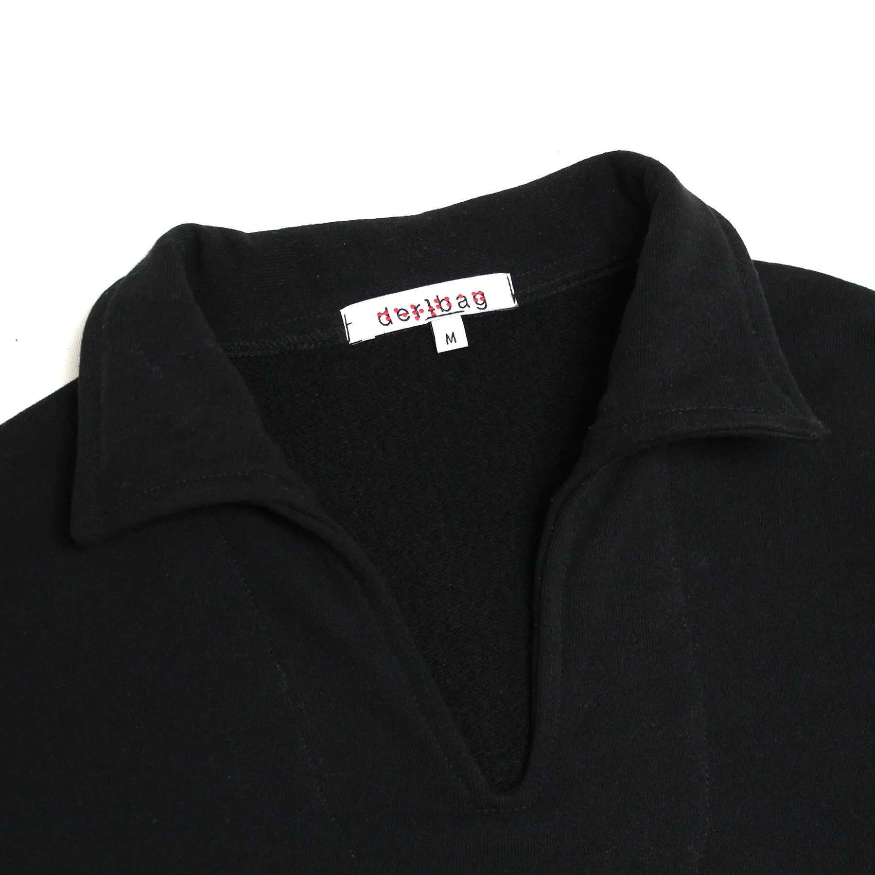 U Polo L/S (Black French Terry)