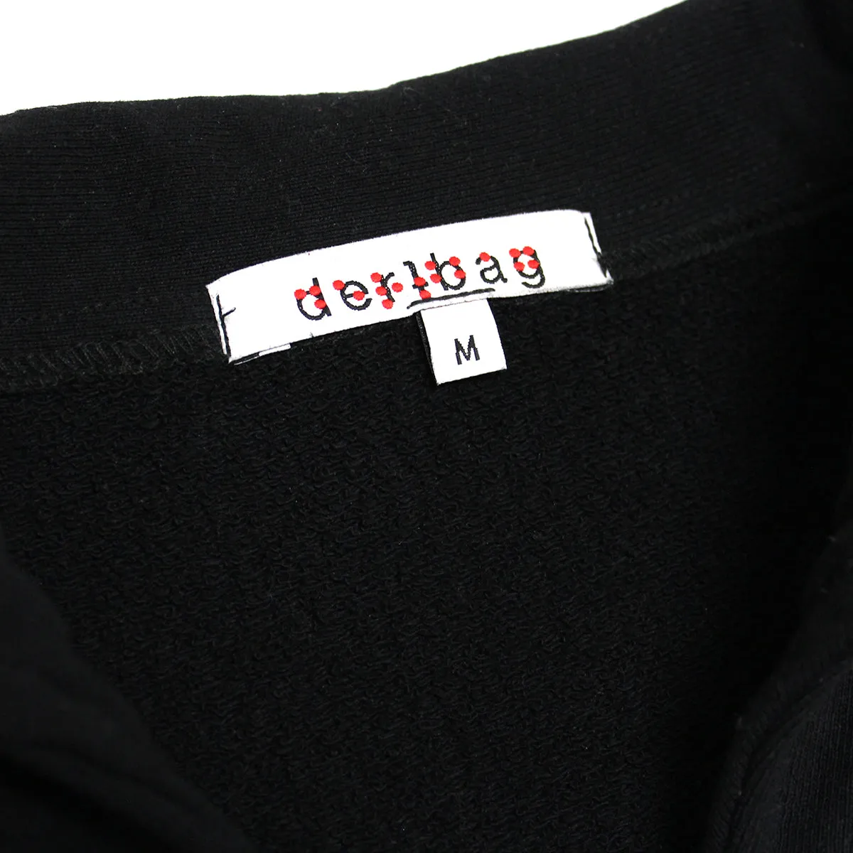 U Polo L/S (Black French Terry)