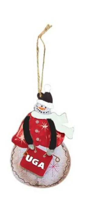 UGA Metal Ornament