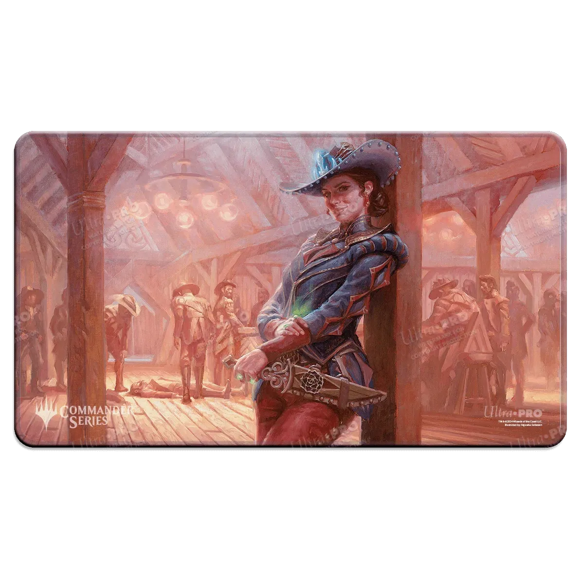Ultra PRO MTG: Outlaws of Thunder Junction Stitched Edge Playmat - Marchesa, Dealer of Death