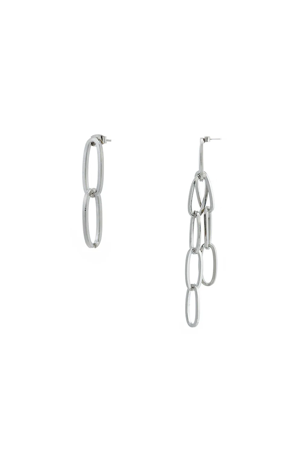 Unbalanced Chain Earrings