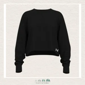 Under Armour: Youth Girls Branded Logo Boxy Sweatshirt - Black