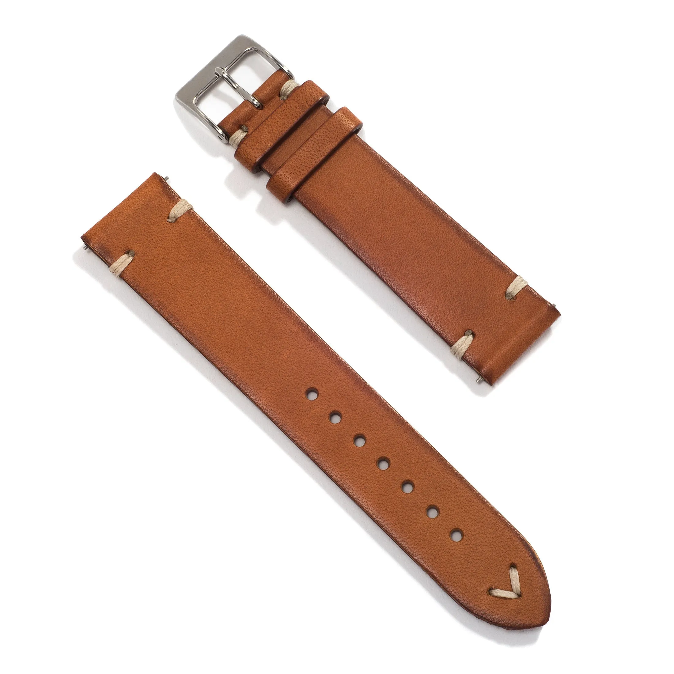 UNIVERSAL HAZELNUT VINTAGE UNIVERSAL LEATHER WATCH STRAP
