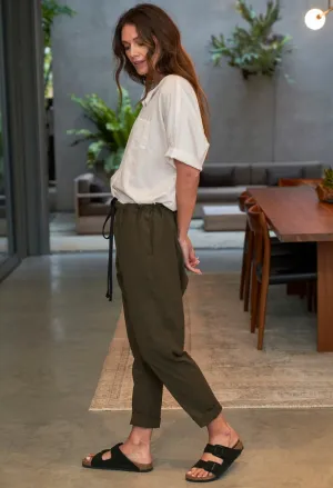UPCYCLED - Relaxed Green Cotton Jogger Pant - Sale