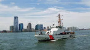 U.S. Coast Guard Boat in East River