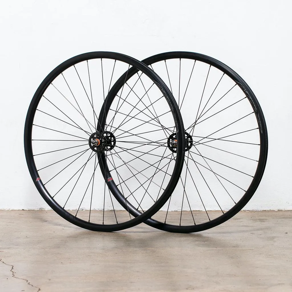Velocity Quill 32H Track Wheelset - Radial Front, 2X Rear - Velocity Hubs