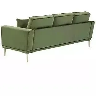 Velvet Sofa in Moss Green