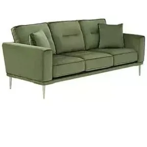 Velvet Sofa in Moss Green