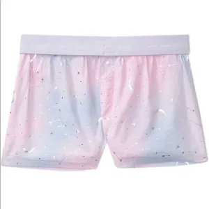 Victoria's Secret Pink Flannel Pajama Sleep Short Boxy Color Tie Dye