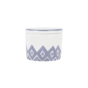 Vietri Santorini Diamond Covered Dish