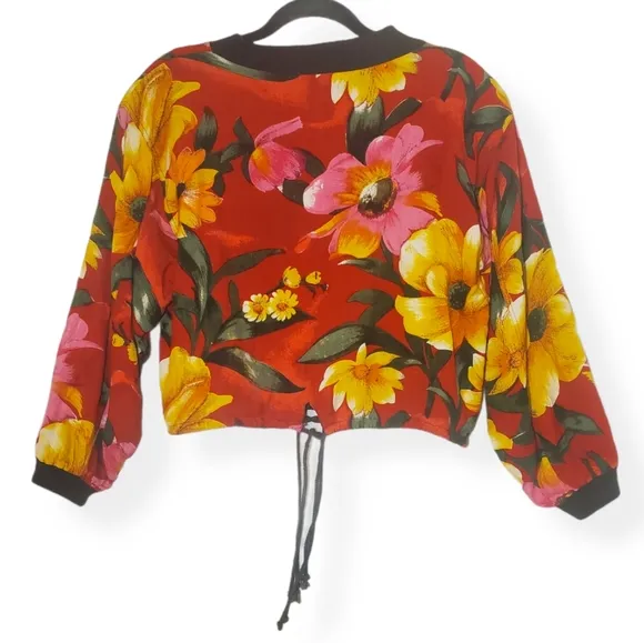 Vintage 90s Y2K Speed Limit MPH Floral Jacket S