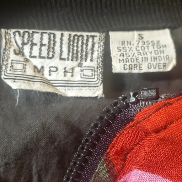 Vintage 90s Y2K Speed Limit MPH Floral Jacket S