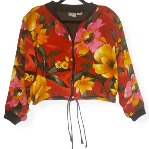 Vintage 90s Y2K Speed Limit MPH Floral Jacket S