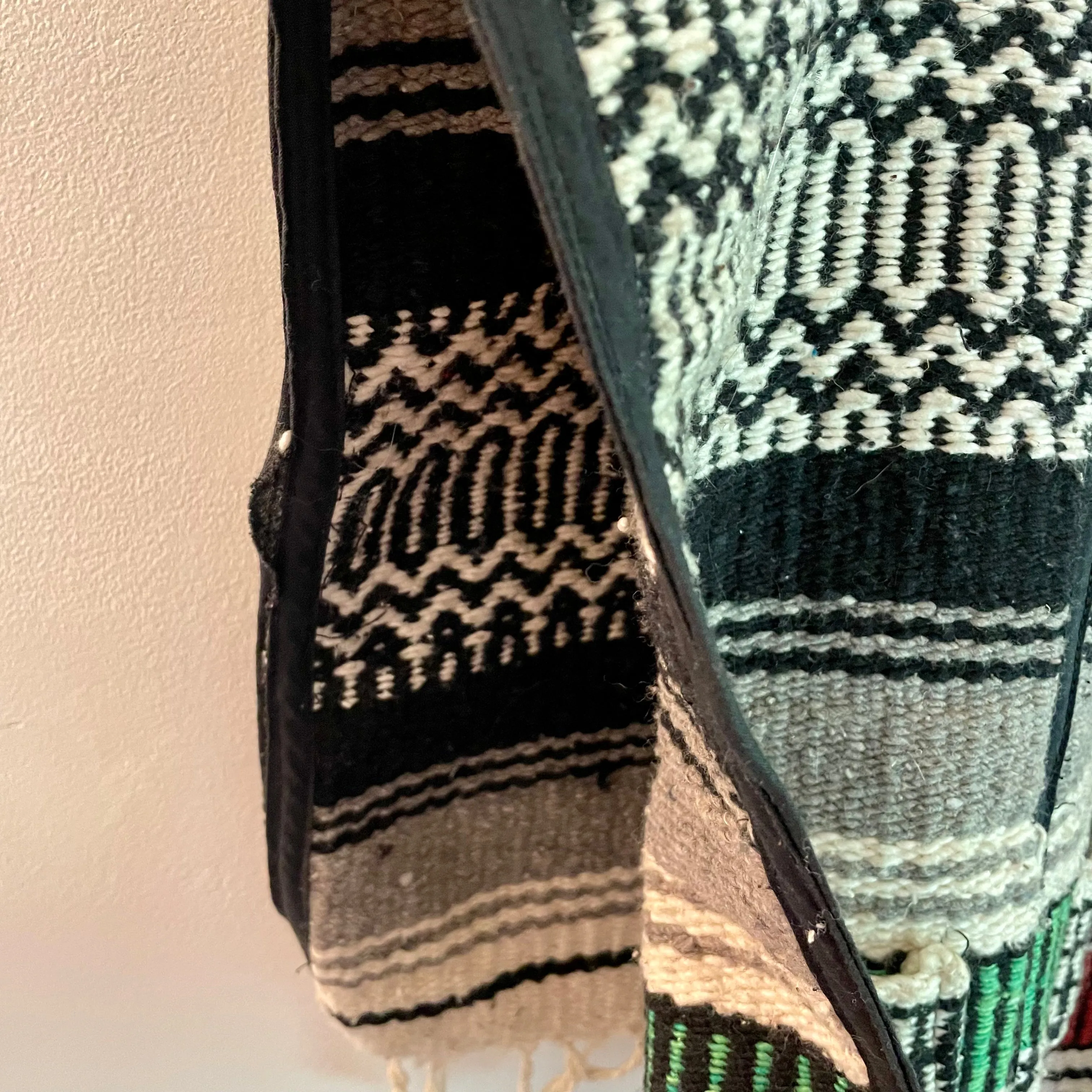 Vintage Mexican blanket Baja Pullover Vest / Poncho / Cape // Youth Large / Womens XXS (HT22100)